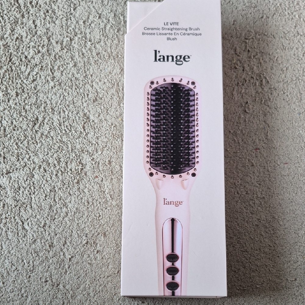 Lange Pink Ceramic Hair Straightening Brush